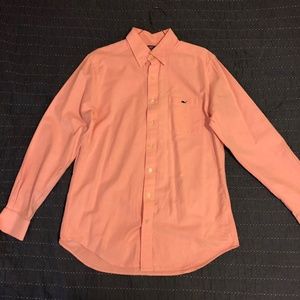 Pink Vineyard Vines Slim Fit Tucker Shirt